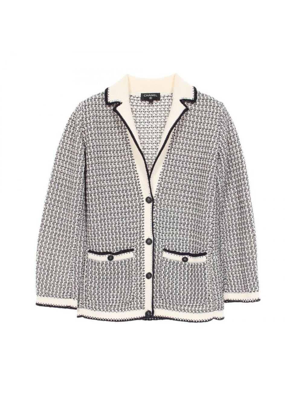 Chanel Cardigan with Collar Cotton